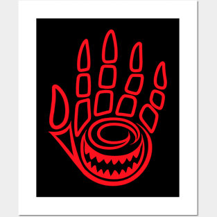 Laughing Hand: Red (No Glow) Posters and Art